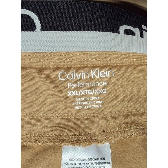 Calvin Klein Women's Performance Fleece Jogger Pants Size XXL Khaki - Picture 4 of 7